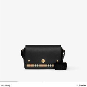 Burberry note bag in black